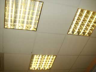 Офисное освещение светодиодными лампами Т8 теплого белого цвета